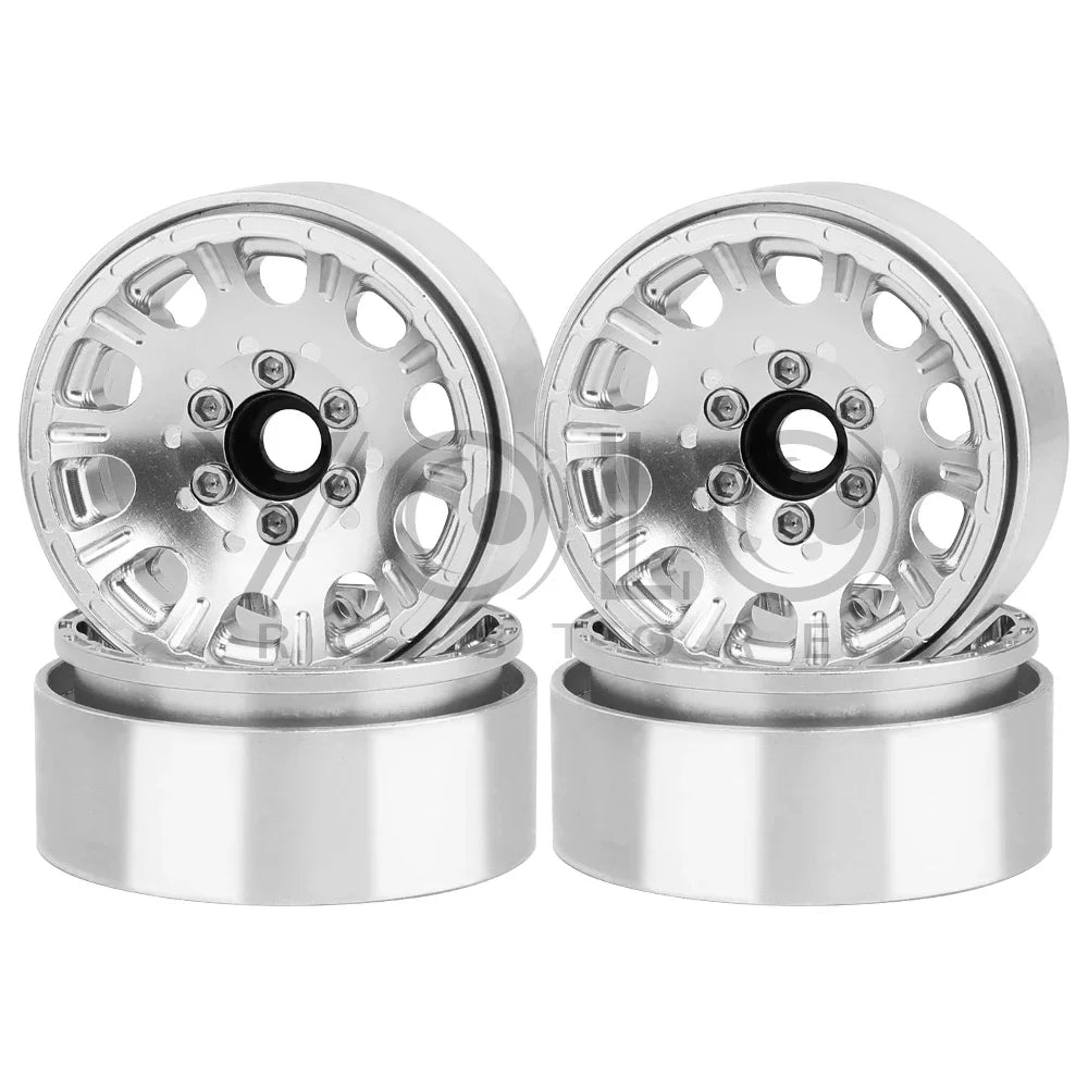 2/4Pcs 1/10 RC Car 1.9/2.2 Inch Beadlock Wheel - Aluminum Alloy