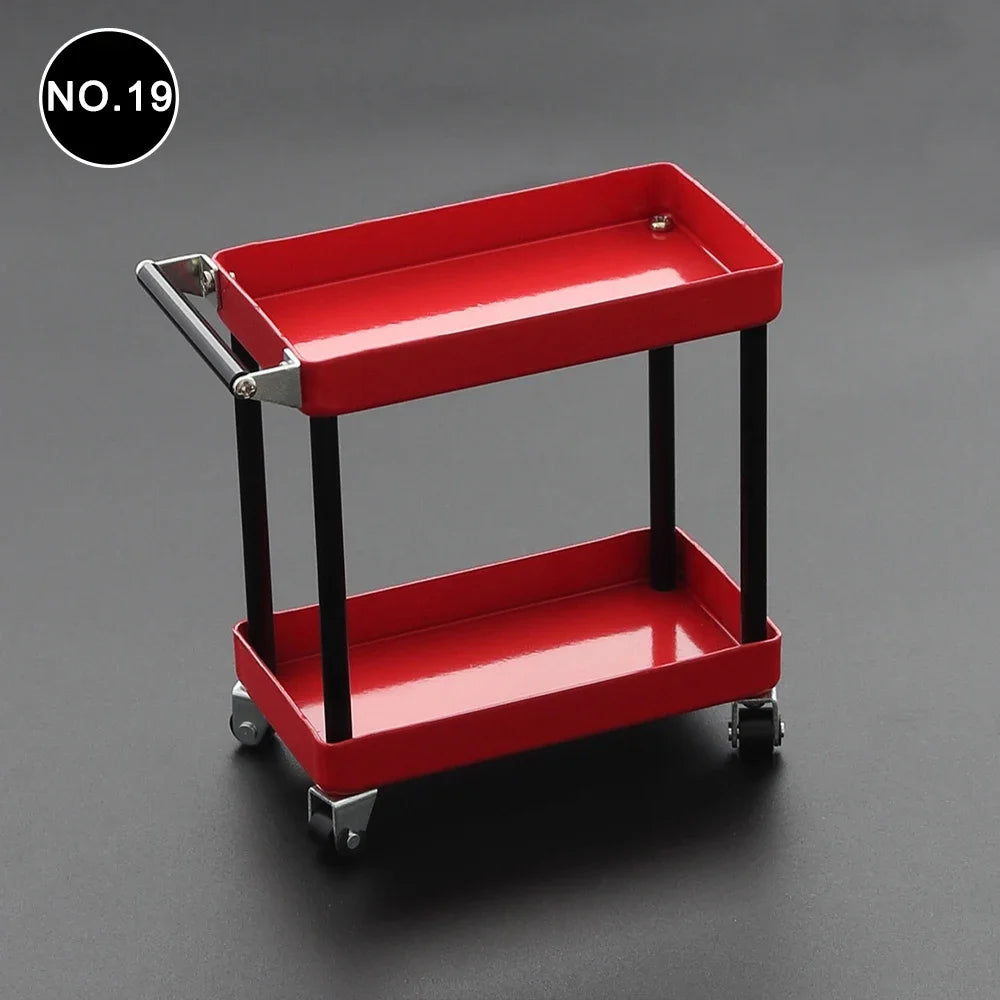 RC 1/10 Scale Garage Decoration  Jerry Can, Bucket, Shipping Case, Ladder, Metal Shovel