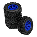 90mm RC Rubber Wheel Tires 12mm Hex Hub RC Car Tyre For 1/14 1/16 1/18 MJX Hyper Go Wltoys Axial SCX10 Traxxas Upgrade Parts