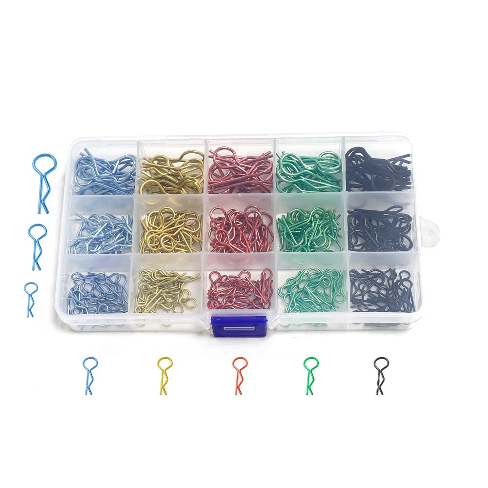 260pcs Rc Car Parts 1/8 1/10 1/12 1/14 1/16 RC Car Shell/Body Clips