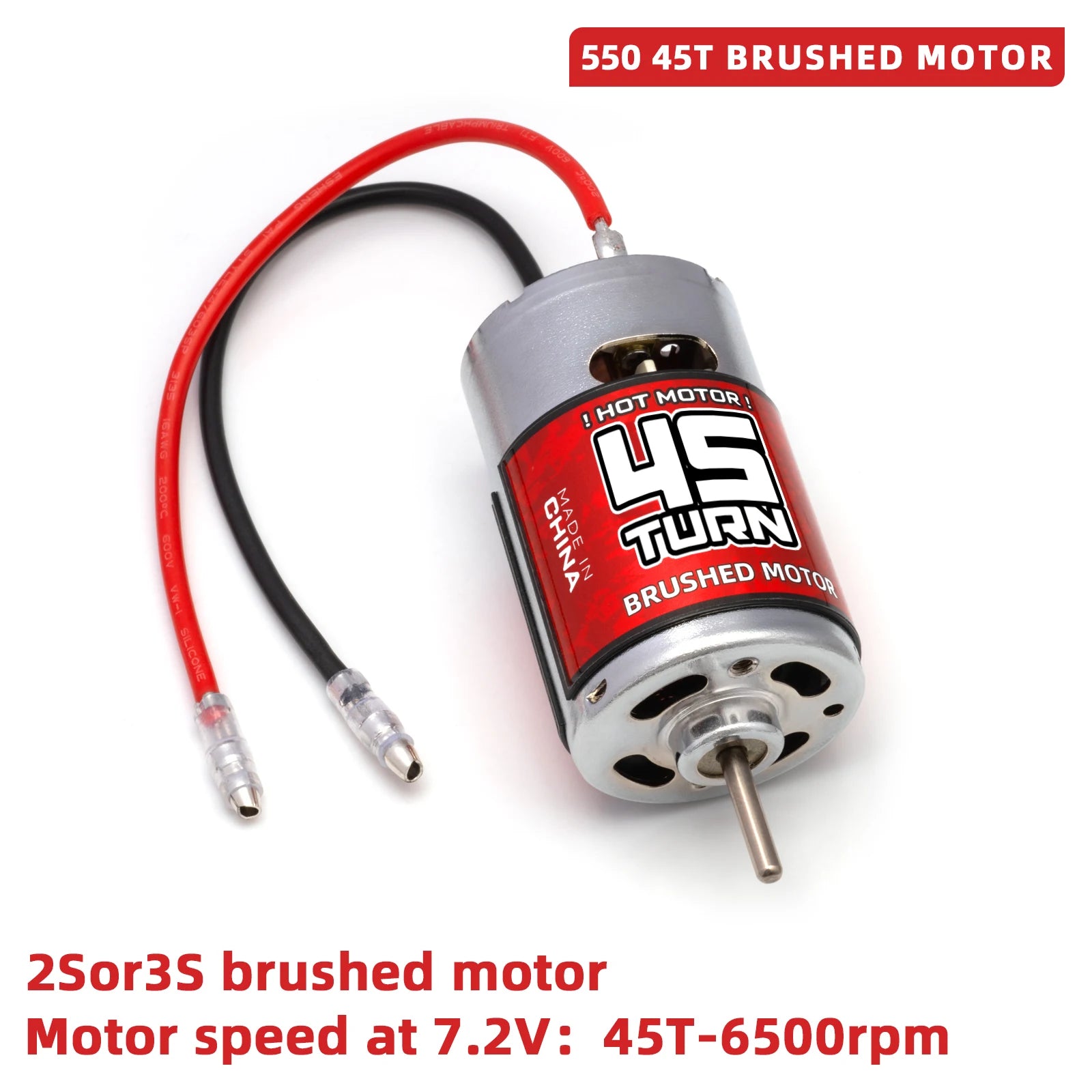 1/10 RC Surpass Hobby 550 Brushed Motor 10T-65T – High Torque