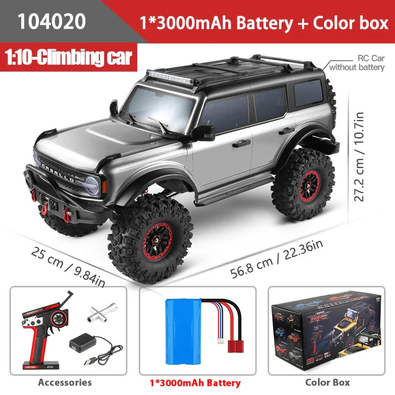 1/10 WLtoys 104020 RC Car - 4WD Off-Road Scale Crawler