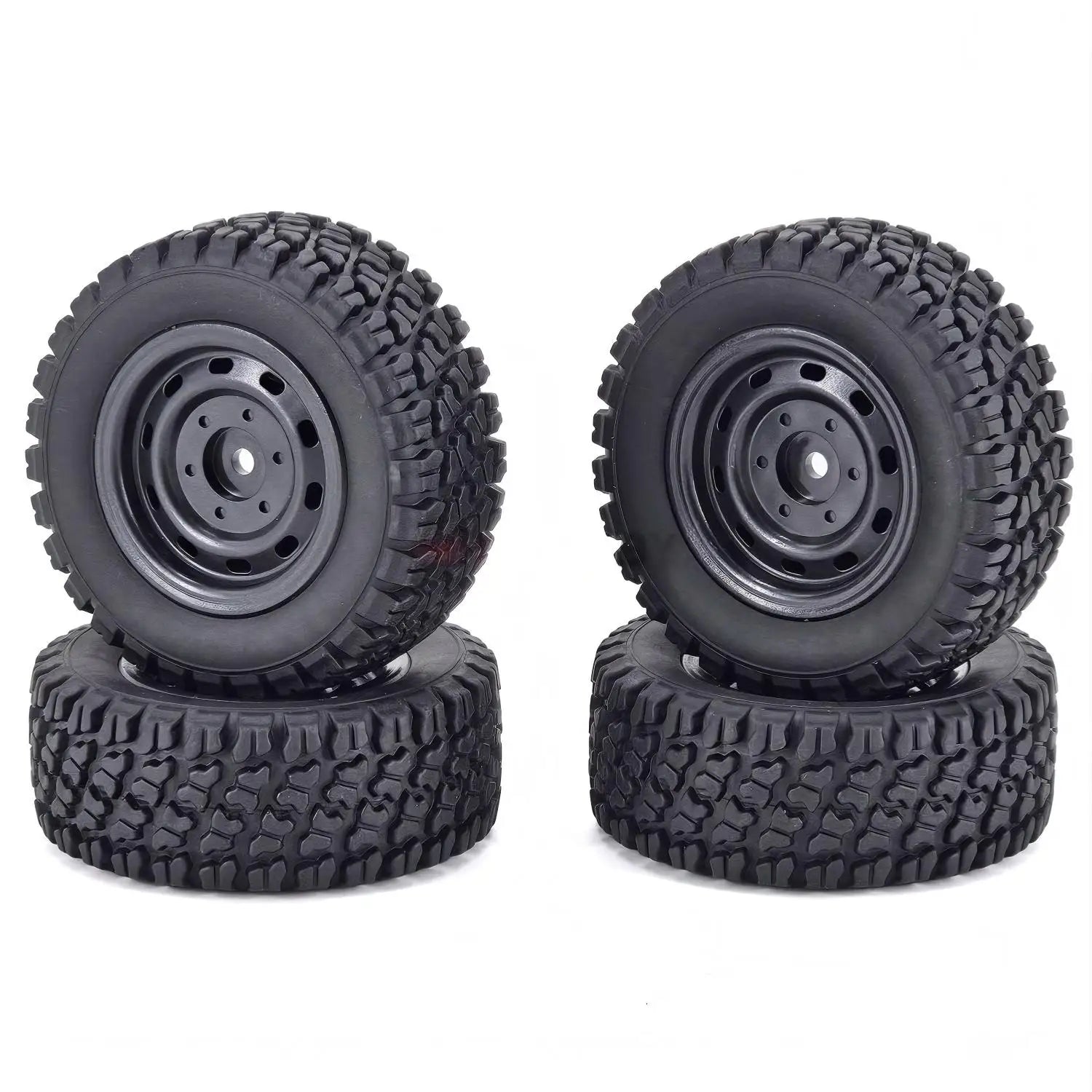 4PCS - Wheel & Tires - 12mm Hex