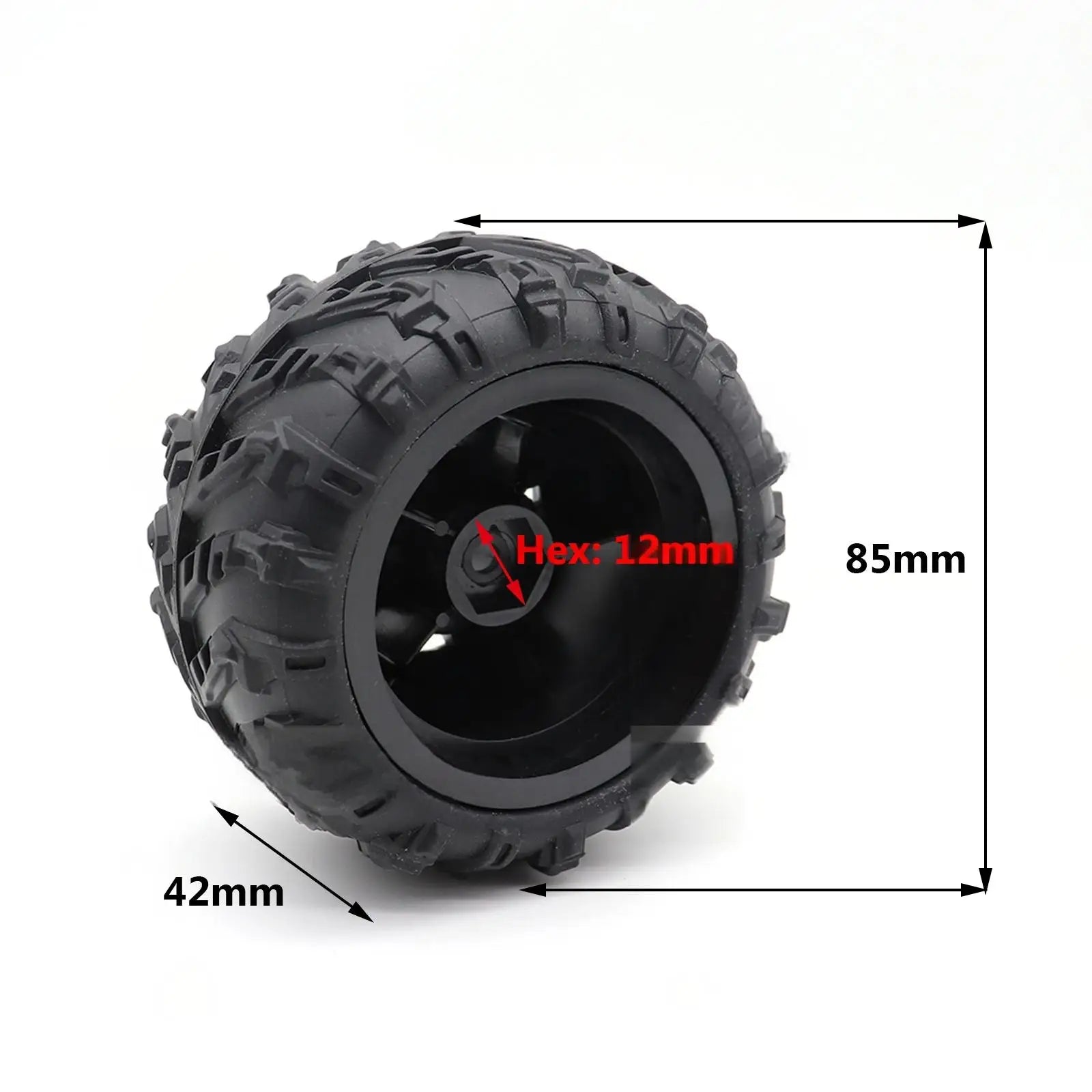 Tires for RC Car 1/14 1/16 RC Car Tires Wheel 4PCS 12mm Hex SCY 16101/2/3 MJX 16208/9 14209 JJRC Q130 C8805 HBX Wltoys Car Tires