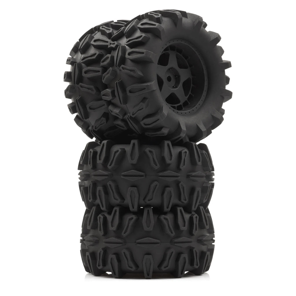RC 90mm RC Monster Truck Tires Wheels 12mm Hex for 1/10 1/12 1/14 1/16 RC Crawler Traxxas 1/16 E-Revo HSP 94186 WLtoys 144001