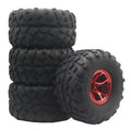 RC 1:10 Monster Truck Rubber Tires Tyre+Plastic Wheel Rim 4Pcs For HPI HSP 94188/94111/94108