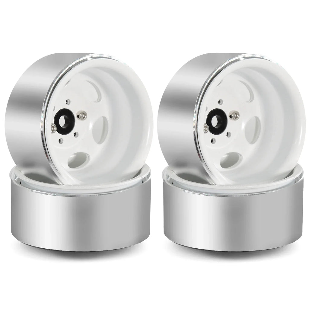 RC Rims 4pcs 1.9 Inch Beadlock RC Wheel Rim Set Wheel Hub for 1:10 RC Crawler Axial SCX10 II 90046 SCX10 III AXI03007 TRX4 D90