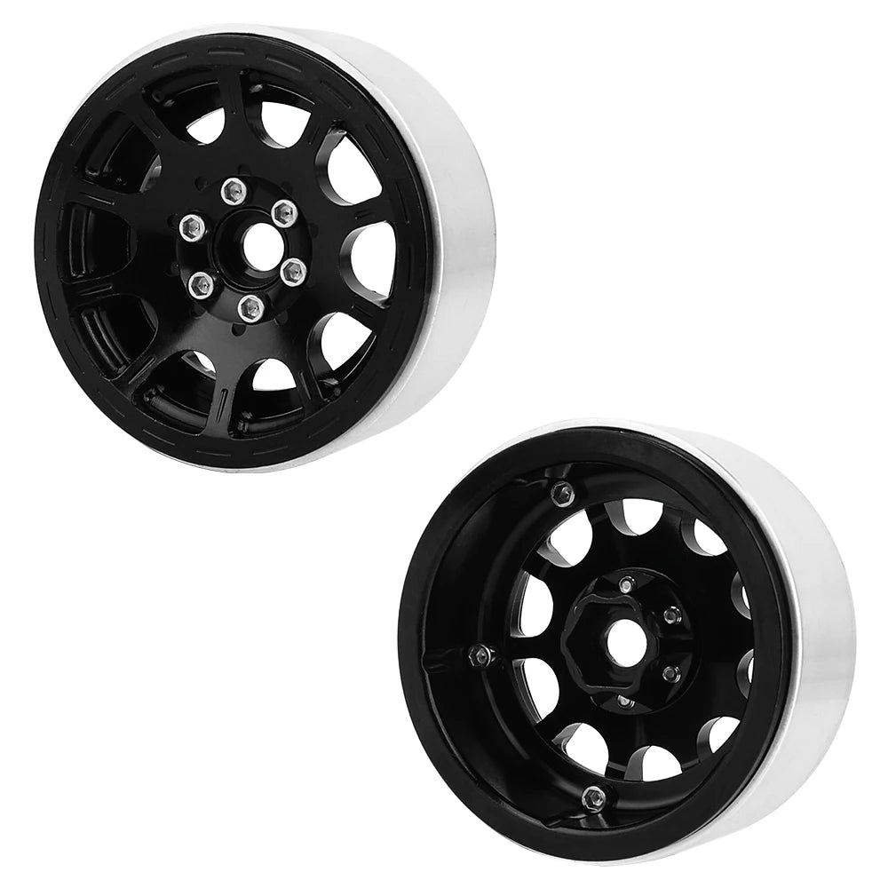 2/4Pcs 1/10 RC Car 1.9/2.2 Inch Beadlock Wheel - Aluminum Alloy