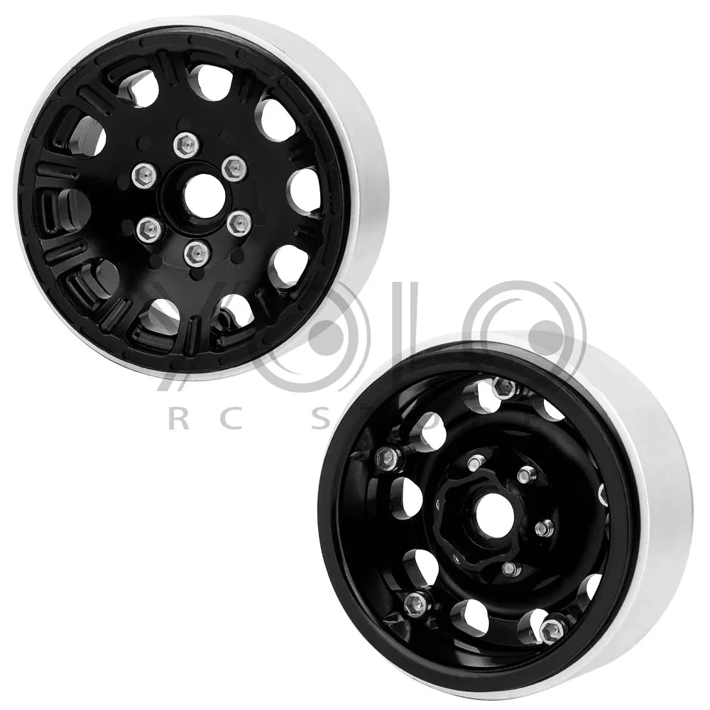2/4Pcs 1/10 RC Car 1.9/2.2 Inch Beadlock Wheel - Aluminum Alloy