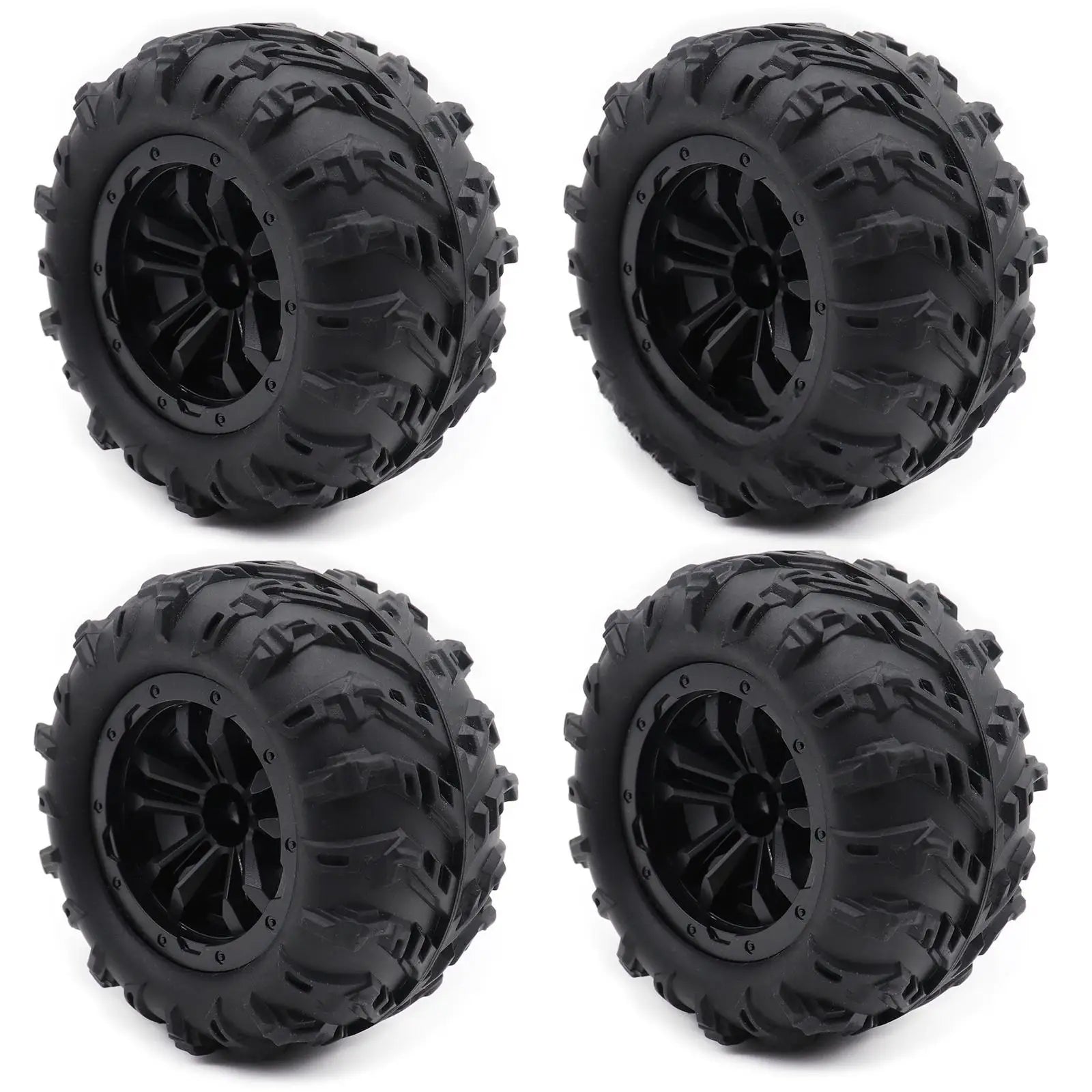 4PCS Wheel & Tires - 12mm Hex