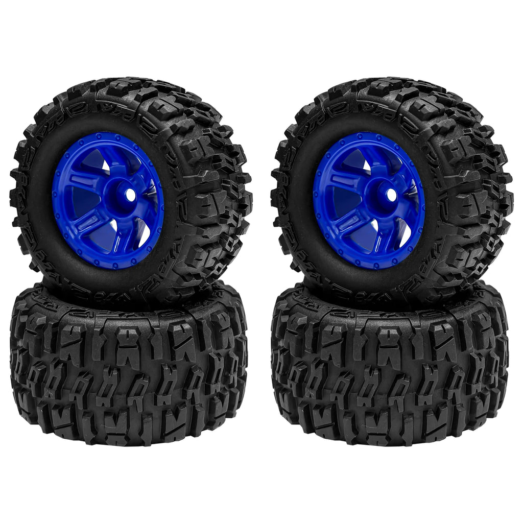 90mm RC Rubber Wheel Tires 12mm Hex Hub RC Car Tyre For 1/14 1/16 1/18 MJX Hyper Go Wltoys Axial SCX10 Traxxas Upgrade Parts