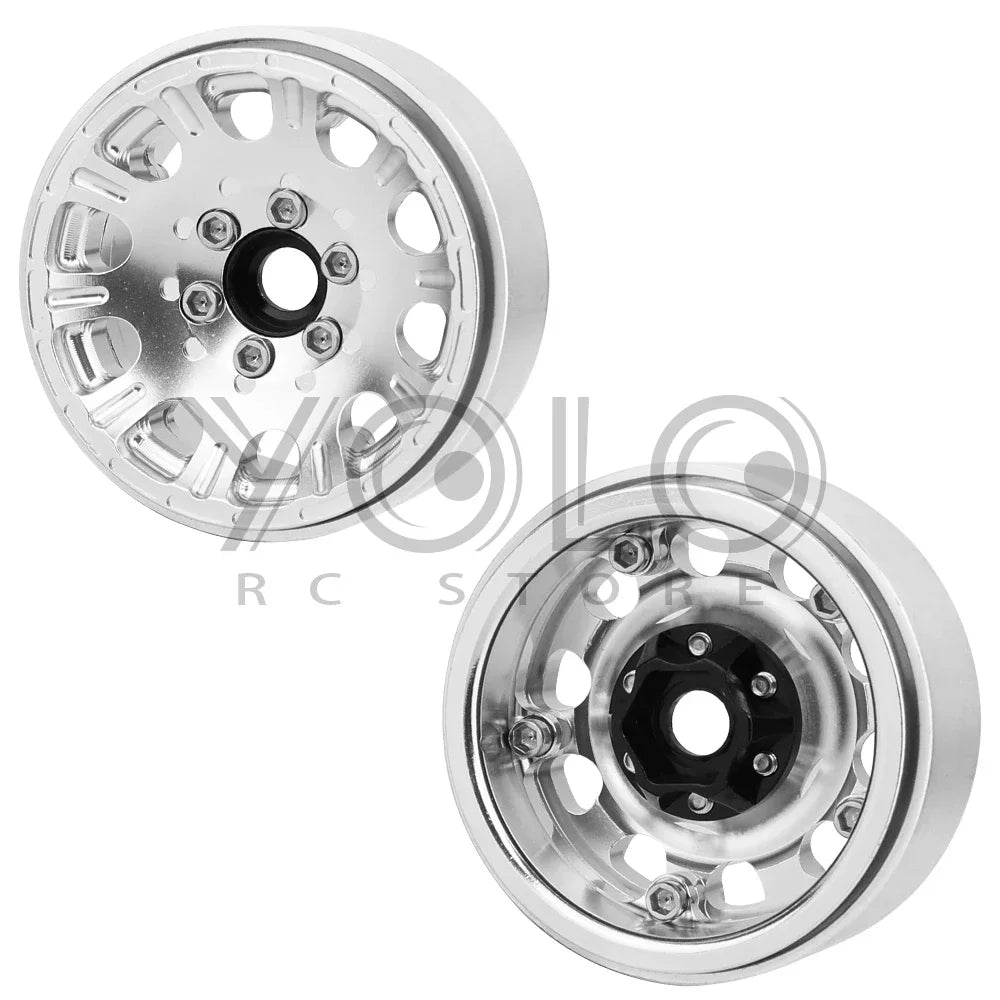 2/4Pcs 1/10 RC Car 1.9/2.2 Inch Beadlock Wheel - Aluminum Alloy