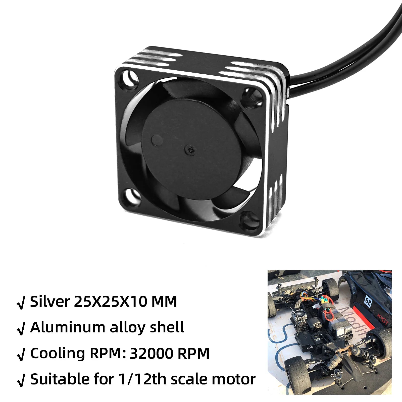 25/30/35/40/50mm Fans 28000 RPM Heat Dissipation Cooling Fan