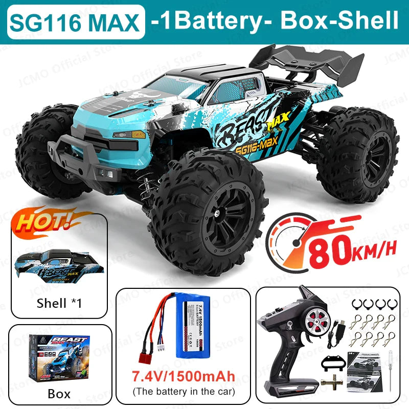 1/16th RC - The Beast Basher Available In Brushed or Brushless motor