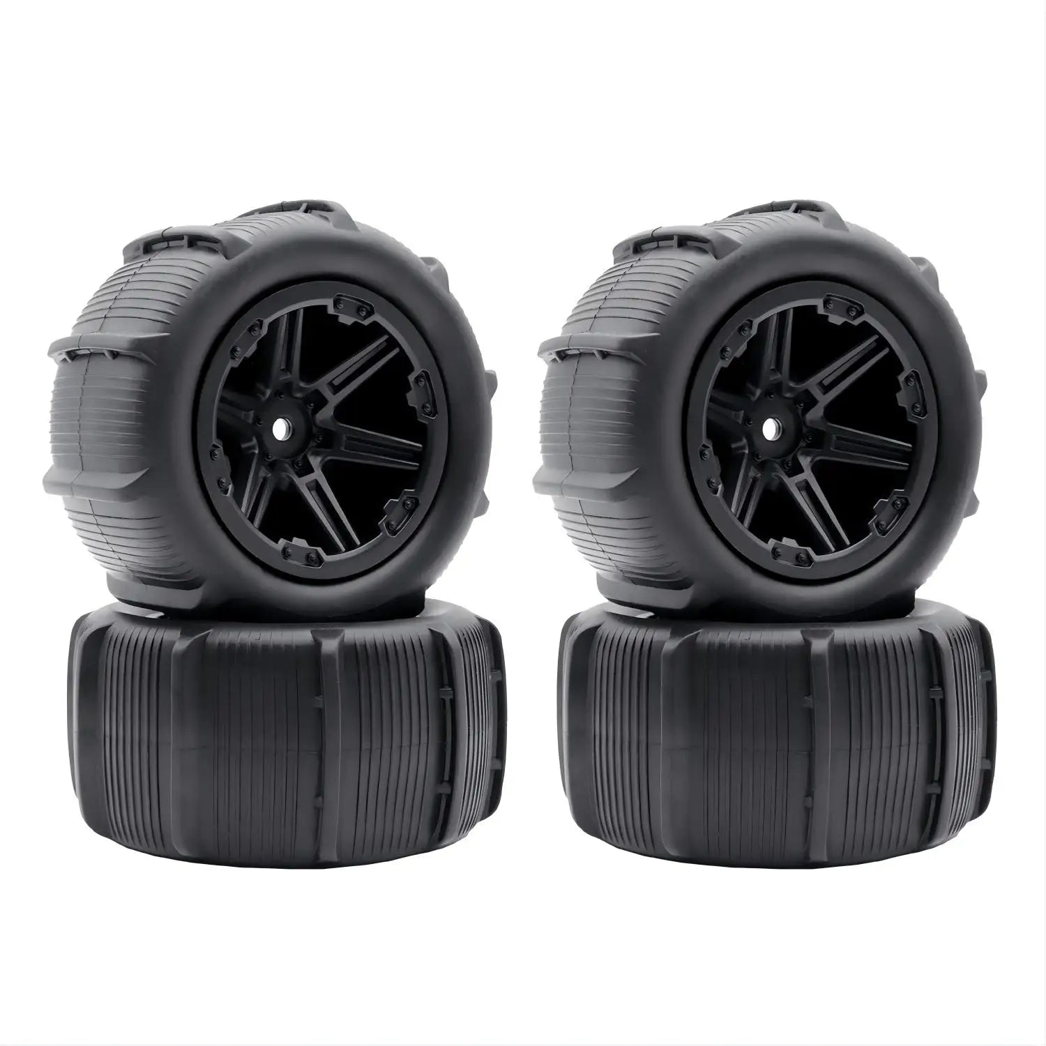 4PCS - Wheel & Tires - 12mm Hex