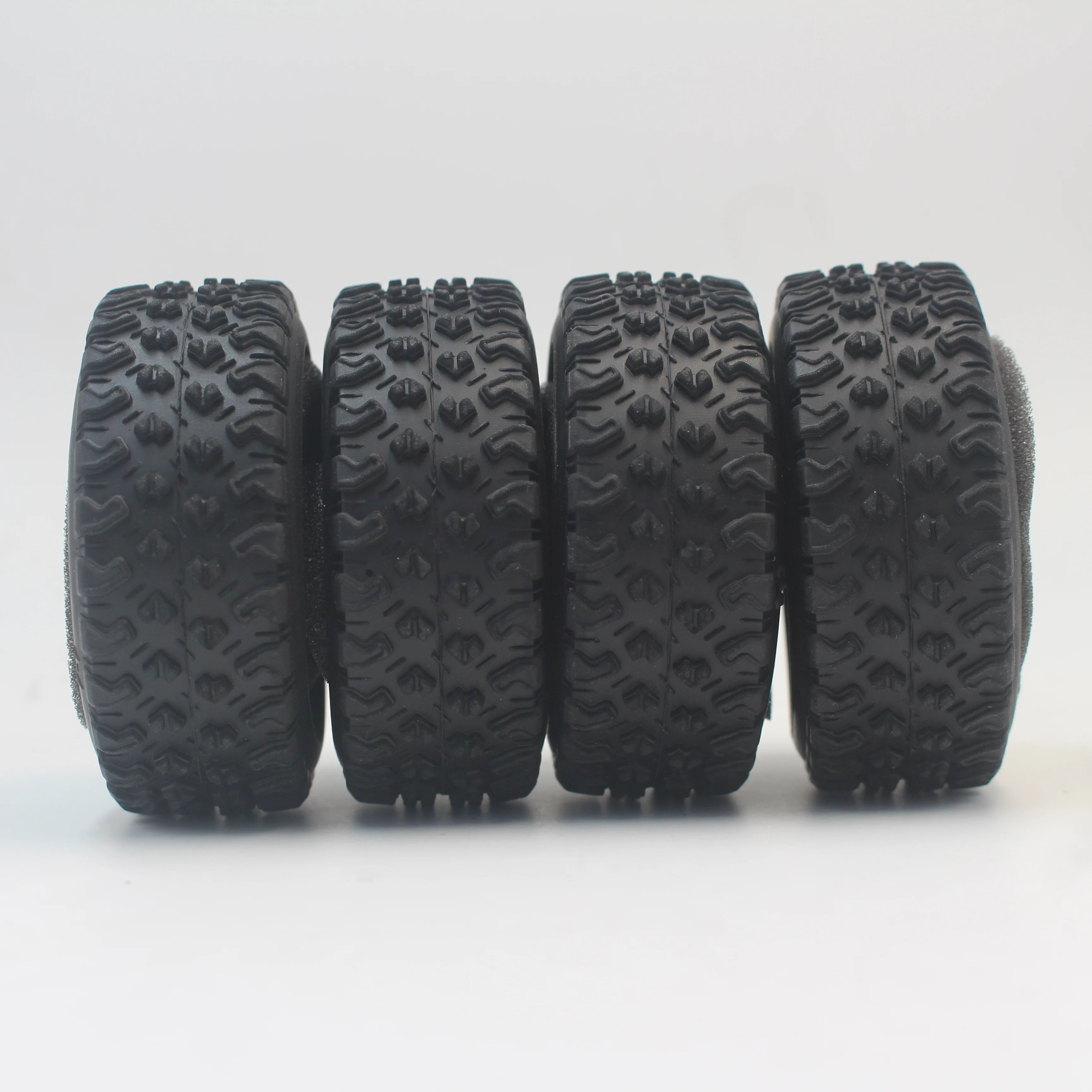 4pcs RC Model Car 1/10 Rubber Tires Tyre Rally Tire fits for 1:10 Touring Car 1/10 Tire 21104