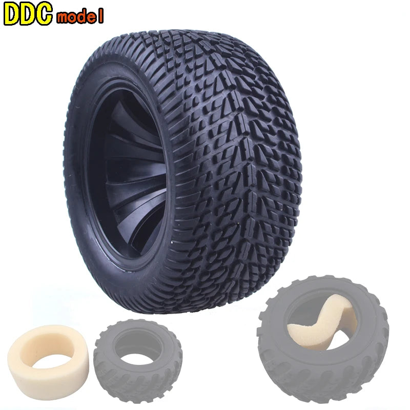 DIY wheel 1/12 Rubber Racing Car Tyre Tires & Plastic Hubs Wheel Rims for 1:12 RC Car Racing Car RC Spare Parts Wheel Tire