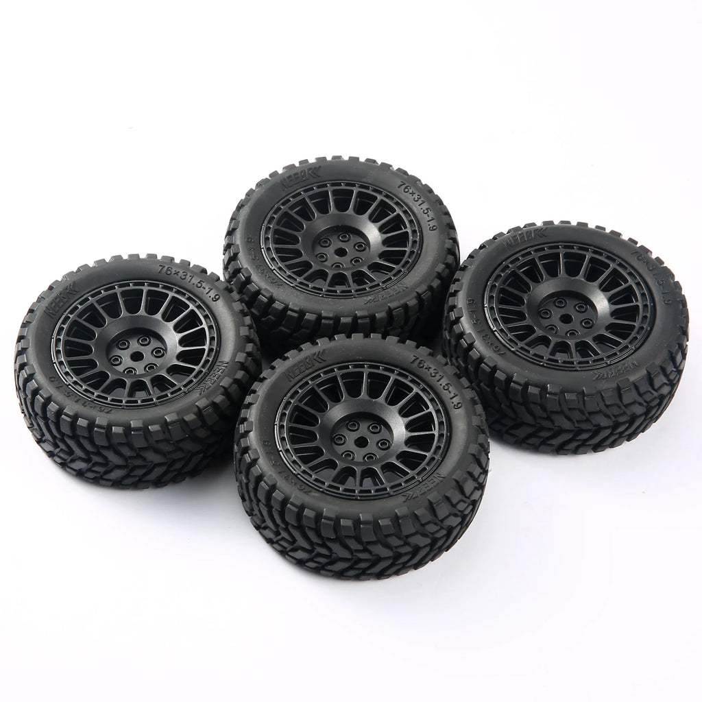 1.9 inch 76mm RC Tires Wheel 12mm Hex Hubs for Wltoys 144010 144001 1/14 1/16 1/10 Scx10 Traxxas Trx-4 Tamiya RC Racing Car
