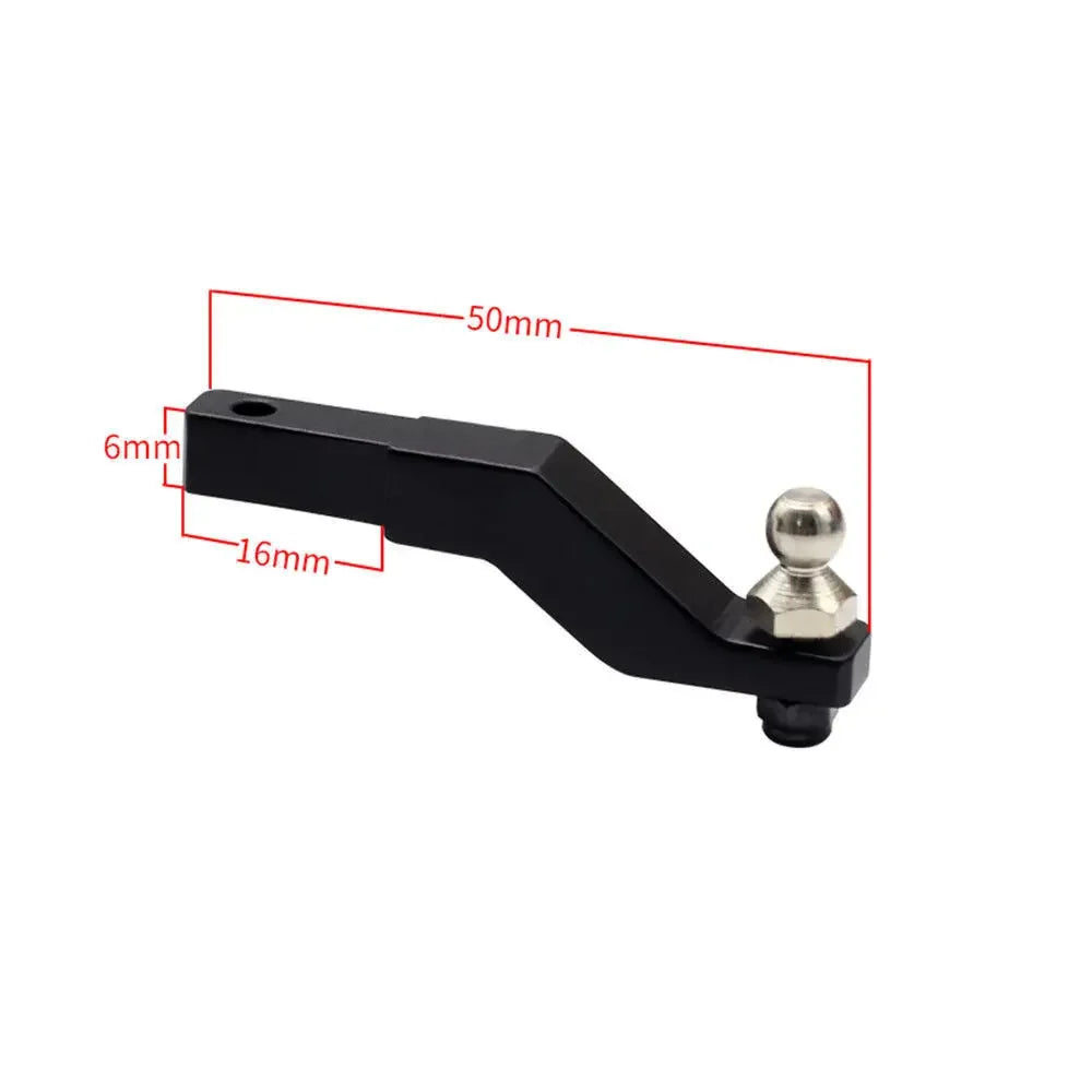 RC Car 1 Pcs Aluminum 1:10 Scale RC Tow Hitch Trailer Hook for 1/10 Rock Car Crawler Rear Bumper TRX4 SCX10 II 86100 D90 CC01 TF