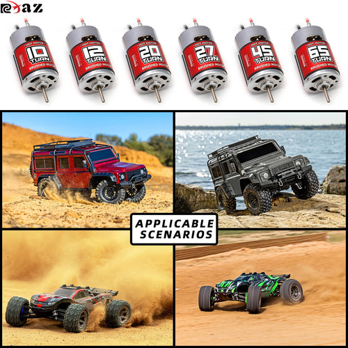 1/10 RC Surpass Hobby 550 Brushed Motor 10T-65T – High Torque