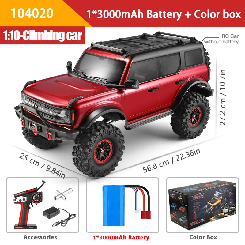 1/10 WLtoys 104020 RC Car - 4WD Off-Road Scale Crawler