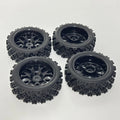 4pcs RC 12mm Hex Rally Wheels and Tires Suitable for 1/12 1/14 1/16 1/18 RC Off Road On-Roas Touring Small Buggy