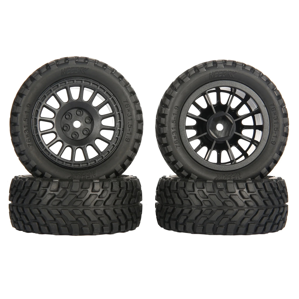 1.9 inch 76mm RC Tires Wheel 12mm Hex Hubs for Wltoys 144010 144001 1/14 1/16 1/10 Scx10 Traxxas Trx-4 Tamiya RC Racing Car