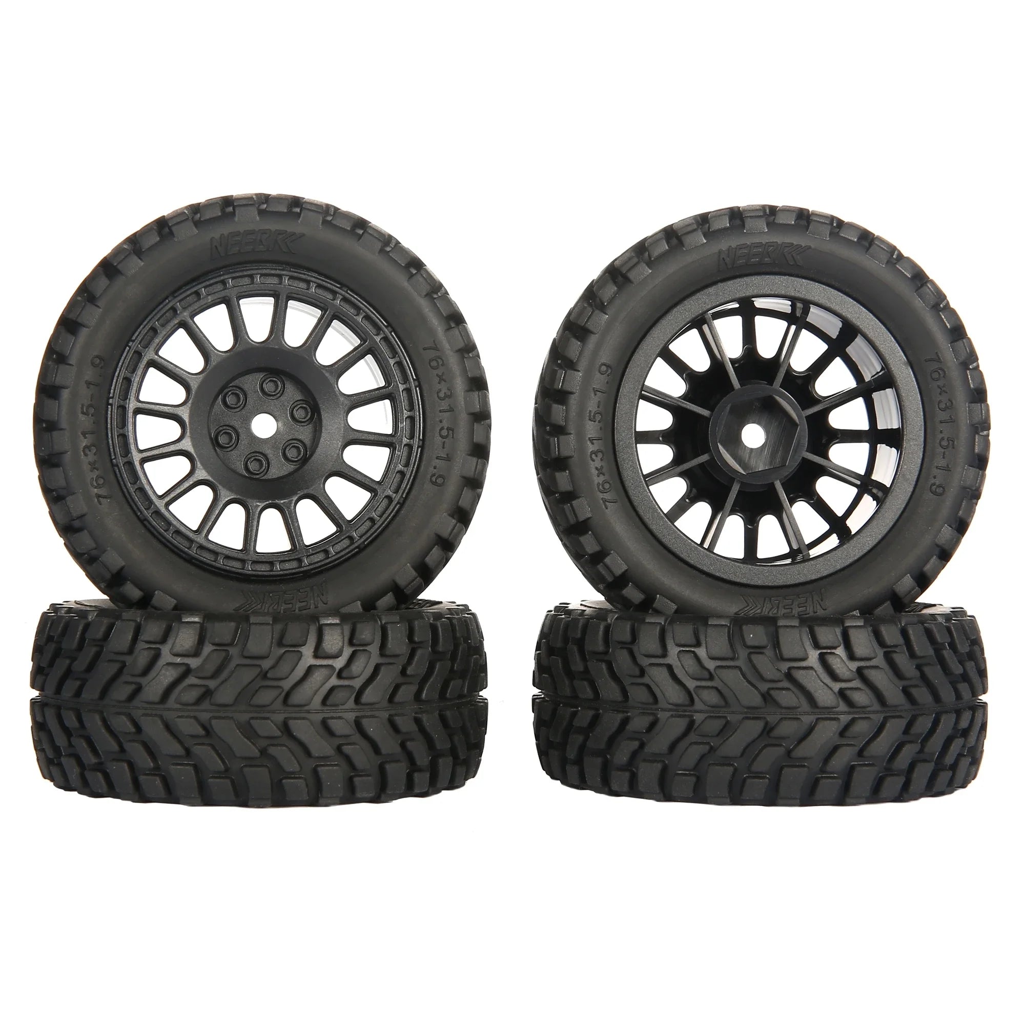 1.9 inch 76mm RC Tires Wheel 12mm Hex Hubs for Wltoys 144010 144001 1/14 1/16 1/10 Scx10 Traxxas Trx-4 Tamiya RC Racing Car