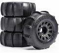 IRonManRc Sand & Snow Paddle Wheel & Tire Set for 1/10 RC Truck Fits All 12/14/17 mm Hexes 4 pcs