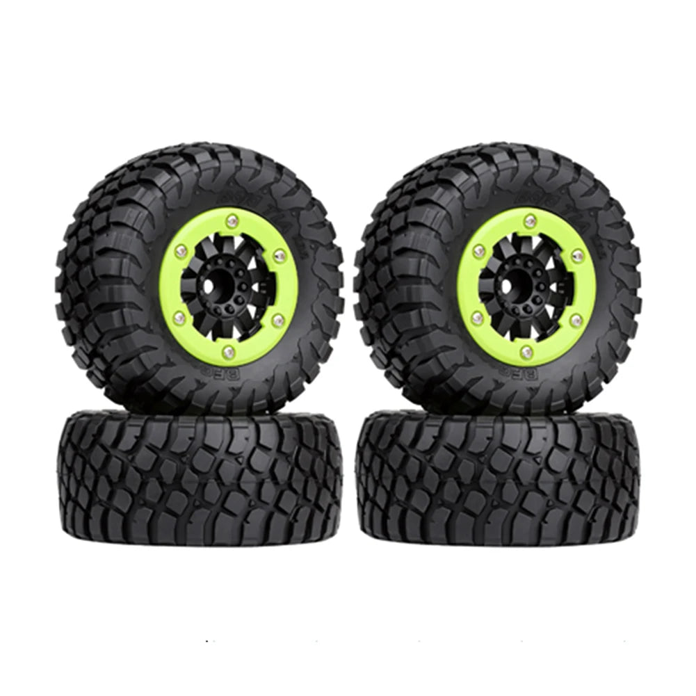 RC CAR Wheel Hub Short Course Tires Beadlock Wheels Tyre for 1/10 Crawler Traxxas Slash