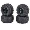 Tires for RC Car Wheel 4PCS 12mm Hex RC Car Tires for SCY 16101/2/3 MJX 16208/9 14209 JJRC Q130 C8805 HBX Wltoys Car 6304