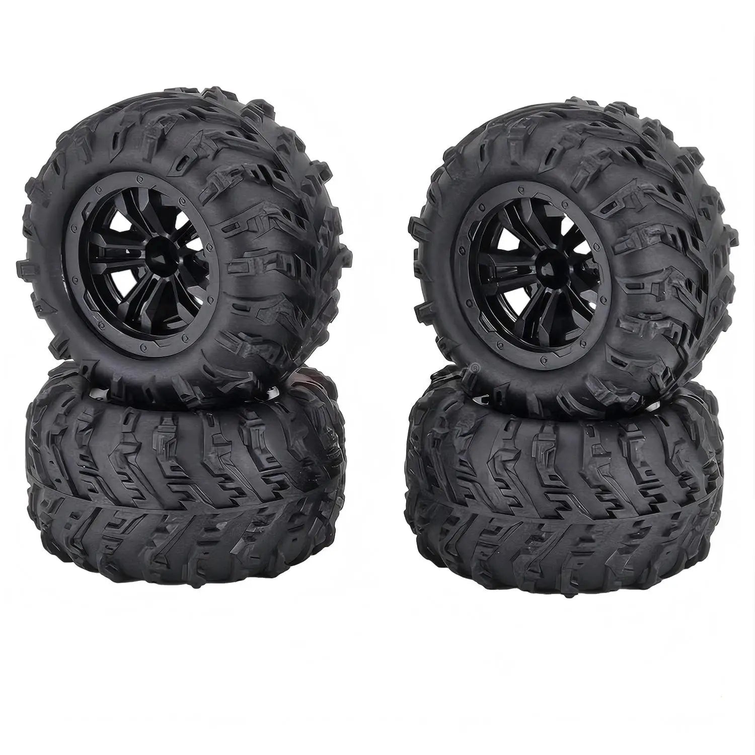 Tires for RC Car Wheel 4PCS 12mm Hex RC Car Tires for SCY 16101/2/3 MJX 16208/9 14209 JJRC Q130 C8805 HBX Wltoys Car 6304