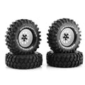 RC 1.9" Rubber Tires Beadlock Wheels Rims for 1/10 RC Crawler Car Traxxas TRX4 Axial SCX10 90046 90047 MST HSP Redcat Gen8