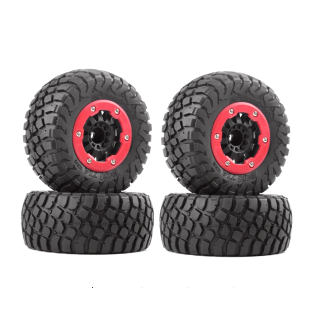 RC CAR Wheel Hub Short Course Tires Beadlock Wheels Tyre for 1/10 Crawler Traxxas Slash