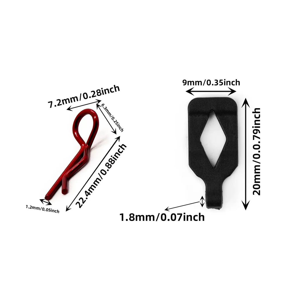 1/10 - 1/18 Shell Body Clips