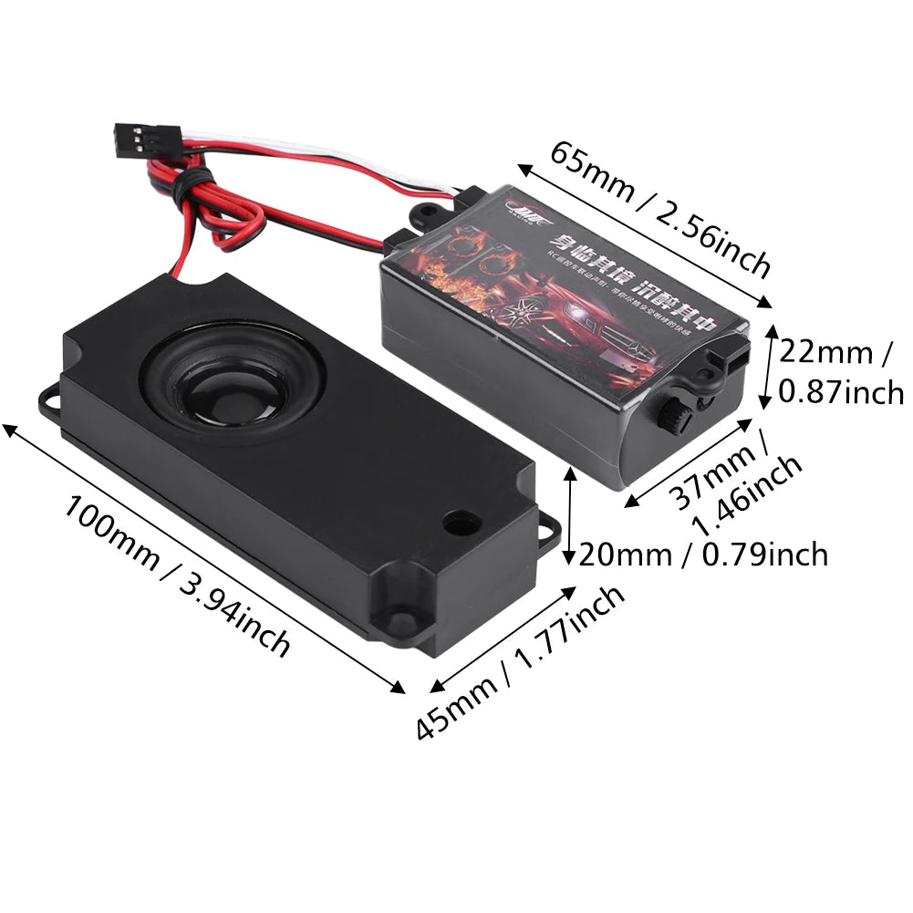 RC RC Engine Sound RC Car Engine Sound Simulated Module Set Simulator with Speaker for 1/10 Vehicle Cars Model RC Engine Sound