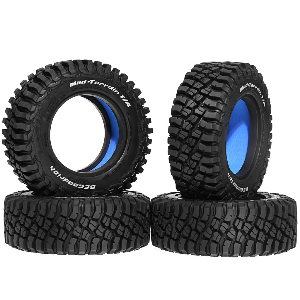4pcs 90x33mm 1.9" Rubber Off Road Tire w/Foam