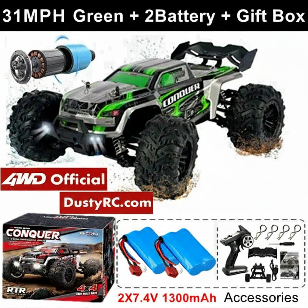 1/16 Scale 4WD Off Road Basher- Available Brushed or Brushless Motor