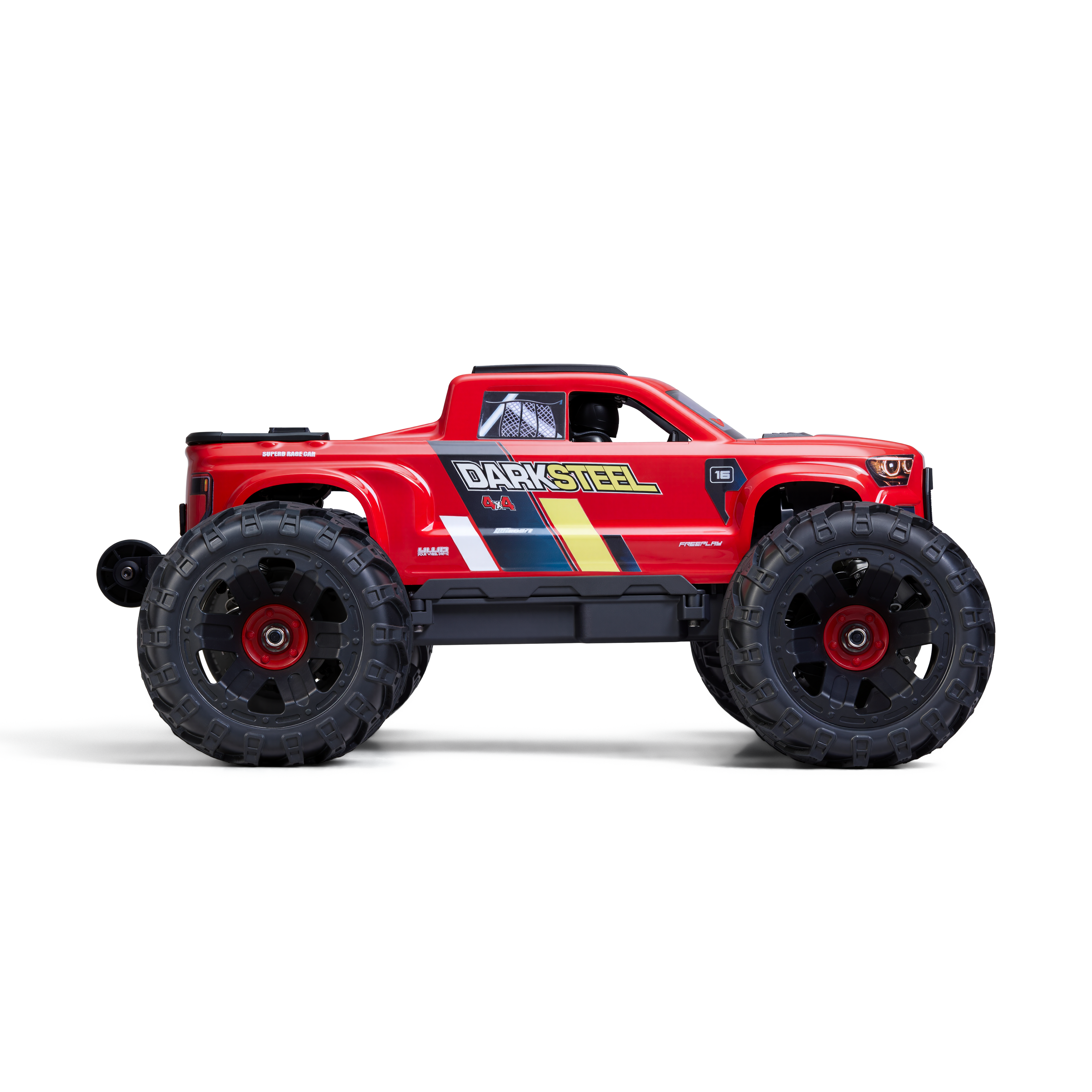 UD1610PRO 1/16 4X4 RC Monster Truck RTR with 2 LiPo Batteries, 2S/3S Compatible, 3800KV Brushless Power System