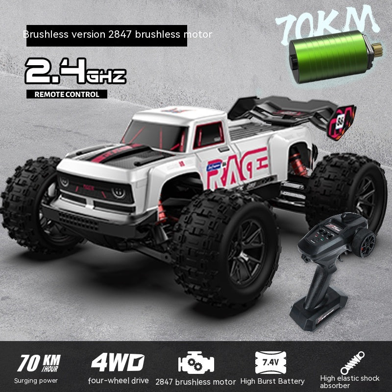 1/16 Four-wheel Drive Brushless Remote Control Basher!