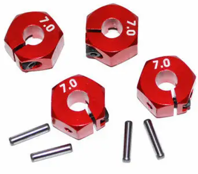 IRonManRc Traxxas 12mm Hex Adapters Lock Pin Style 7mm Wide