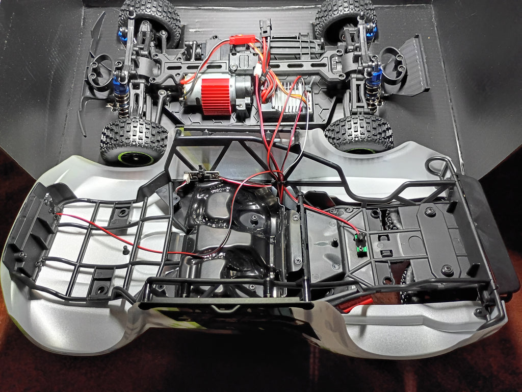 HB Toys Livery Drift Race 1/12 Scale 4WD RC Truck with Smart Gyro Steering Assist & Front/Rear/Roof Light Bar Kit