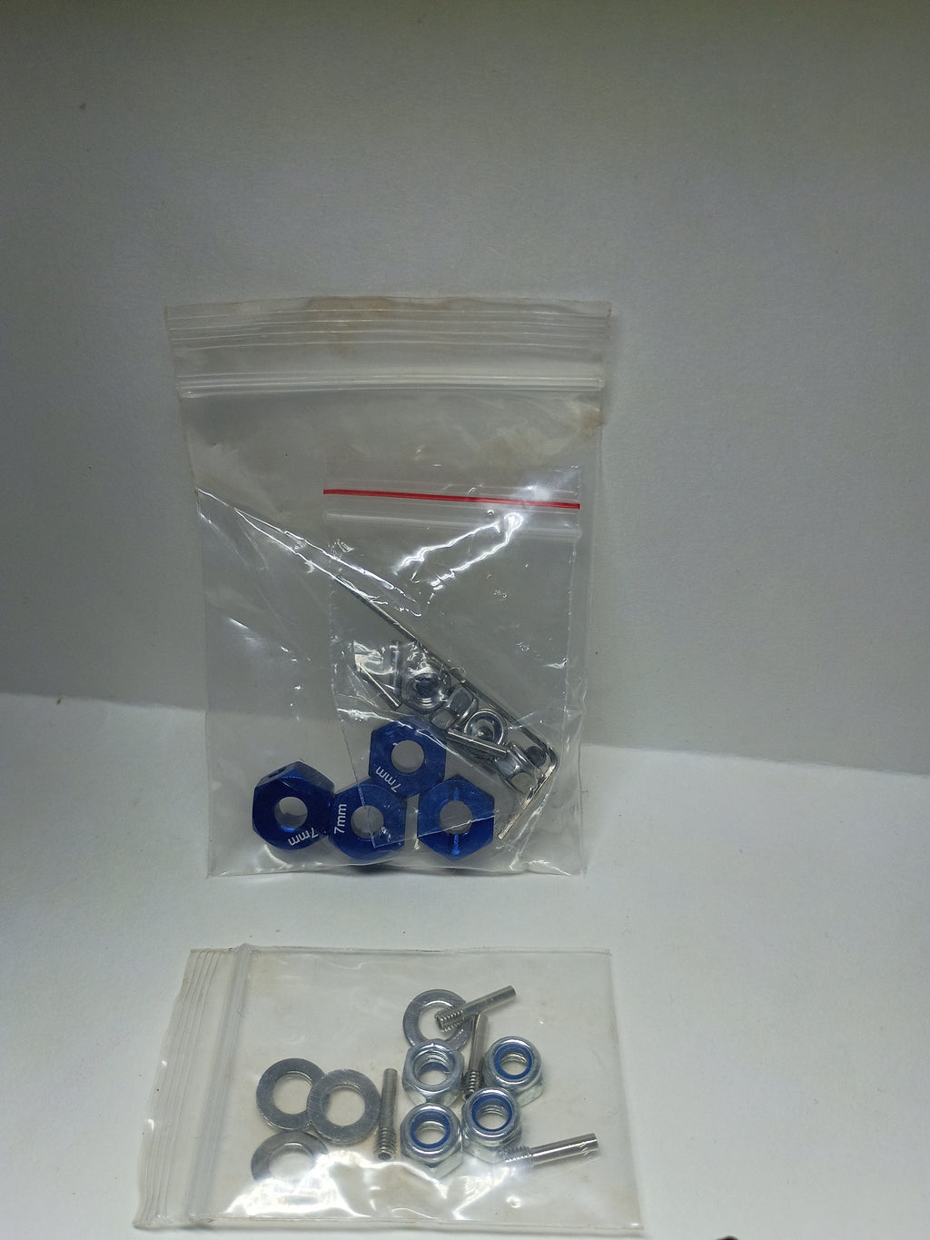 GLOBACT - Upgraded 1144 Steel CVD Drive Shafts Set of 4 with Blue Aluminum Hex Hubs & Hardware for Traxxas #6851 #6852 Axle Replacement
